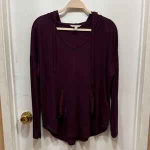 Banana Republic Deep Purple Hoodie Sweatshirt